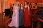 Ball Gown V-neck Tulle Corset Prom Dresses With Appliques