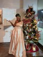 Ball Gown One Shoulder Satin Prom Dresses With Ruched