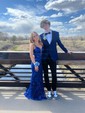 Sheath/Column V-neck Sparkly Sequin Prom Dresses