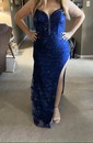 Sheath/Column V-neck Sparkly Sequin Prom Dresses