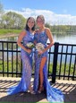 Sheath/Column V-neck Sparkly Sequin Prom Dresses