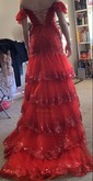 Sheath/Column Off-the-shoulder Sequin Tiered Prom Dresses