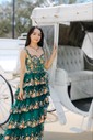 Ball Gown Off-the-shoulder Sequin Tiered Prom Dresses