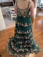 Ball Gown Off-the-shoulder Sequin Tiered Prom Dresses