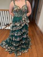 Ball Gown Off-the-shoulder Sequin Tiered Prom Dresses