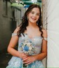 Ball Gown Off-the-shoulder Sequin Tiered Prom Dresses