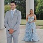 Ball Gown Off-the-shoulder Sequin Tiered Prom Dresses