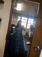 Ball Gown Square Neck Tulle Floral Prom Dresses With Butterfly