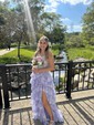Ball Gown Sweetheart Tulle Tiered Prom Dresses With Appliques