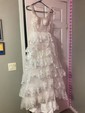 Ball Gown Sweetheart Tulle Tiered Prom Dresses With Appliques