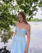 Ball Gown Sweetheart Tulle Prom Dresses With Appliques