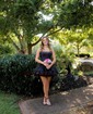 Unique Skater Taffeta Beaded Ruffle Homecoming Dresses