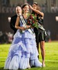 Ball Gown Strapless Tulle Ruffle Tiered Prom Dresses