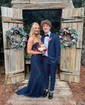 Mermaid Strapless Tulle Corset Prom Dresses With Appliques