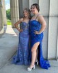 Black Mermaid Strapless Lace Prom Dresses With Beading