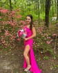 Mermaid One Shoulder Jersey Beaded Prom Dresses With Ruched