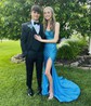 Mermaid Square Neck Jersey Beaded Prom Dresses