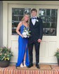 Mermaid V-neck Jersey Beaded Prom Dresses With Split