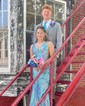 Mermaid V-neck Backless Sparkly Sequin Prom Dresses
