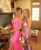 Sheath/Column Cowl Neck Satin Corset Prom Dresses With Beading