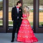 Princess Off-the-shoulder Sequin Tiered Prom Dresses