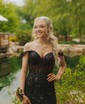 Mermaid Off-the-shoulder Sparkly Sequin Prom Dresses With Appliques
