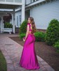 Mermaid Off-the-shoulder Satin Cut Out Prom Dresses