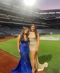 Mermaid V-neck Backless Sparkly Sequin Prom Dresses