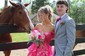 Ball Gown Off-the-shoulder Tulle Tiered Prom Dresses With Appliques