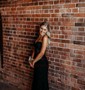 Sheath/Column Strapless Tulle Corset Prom Dresses With Appliques