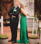 Sheath/Column Strapless Tulle Corset Prom Dresses With Appliques
