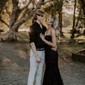 Sheath/Column Strapless Tulle Corset Prom Dresses With Appliques