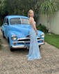 Sheath/Column Strapless Tulle Corset Prom Dresses With Appliques