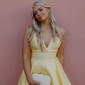 Ball Gown V-neck Satin Prom Dresses With Ruched