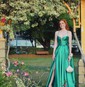 Ball Gown Sweetheart Satin Prom Dresses With Ruched