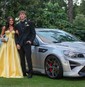 Ball Gown Strapless Satin Prom Dresses With Ruched