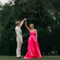 Ball Gown Strapless Satin Prom Dresses With Ruched