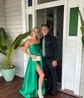 Ball Gown Strapless Satin Prom Dresses With Ruched