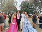 Ball Gown Strapless Tulle Ruffle Tiered Prom Dresses