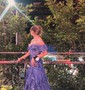 Sheath/Column Off-the-shoulder Sequin Tiered Prom Dresses