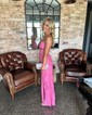 Mermaid Strapless Lace Tulle Prom Dresses With Appliques