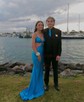 Mermaid V-neck Jersey Cut Out Beaded Prom Dresses