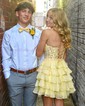Corset Skater Chiffon Sweetheart Tiered Homecoming Dresses