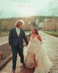Ball Gown V-neck Glitter Tulle Ruffle Tiered Prom Dresses