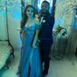 Ball Gown Strapless Tulle Prom Dresses With Appliques