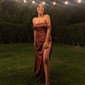 Sheath/Column Off-the-shoulder Satin Prom Dresses With Ruched