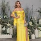 Mermaid Off-the-shoulder Jersey Prom Dresses With Ruched
