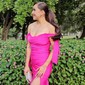 Mermaid Off-the-shoulder Jersey Prom Dresses With Ruched