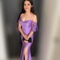 Mermaid Off-the-shoulder Jersey Prom Dresses With Ruched
