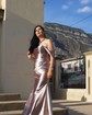 Mermaid Off-the-shoulder Satin Prom Dresses With Ruched
